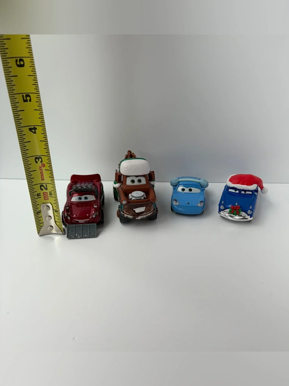 Disney‎ Pixar CARS Holiday 4 Lot Snow Plow McQueen Mater Doc Porsche Die-Cast